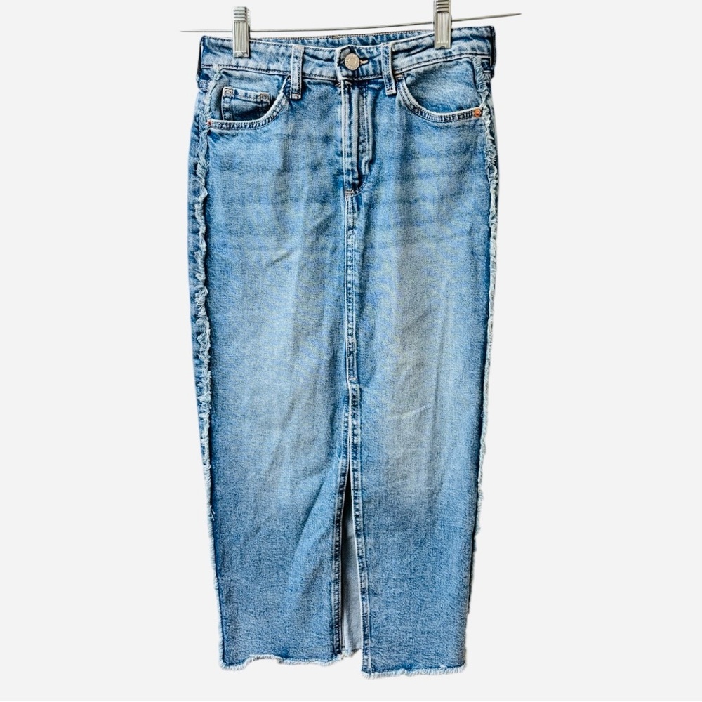 H&M Kids | Slit Denim Maxi Skirt - Picture 2 of 7